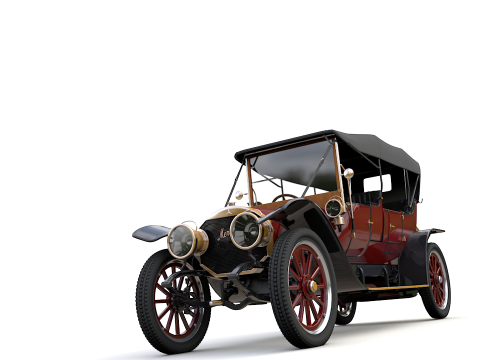 Mercedes 28 60 HP Phaeton 1911 3D Model