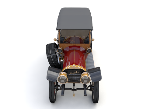Mercedes 28 60 HP Phaeton 1911 3D Model
