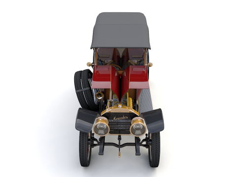 Mercedes 28 60 HP Phaeton 1911 3D Model
