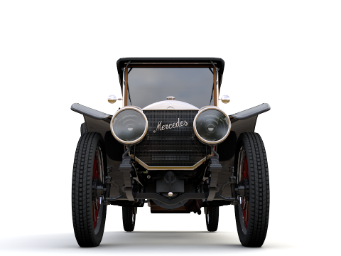 Mercedes 28 60 HP Phaeton 1911 3D Model