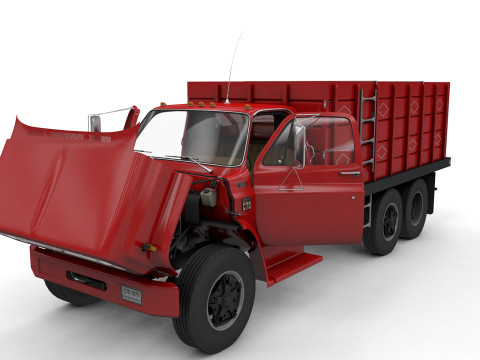 Chevy C70 1979 Grain Truck Modello 3D
