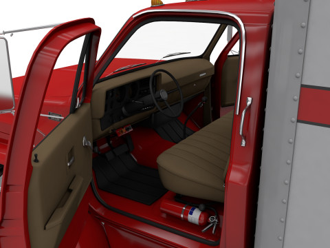 Chevy C70 1979 Grain Truck Modello 3D