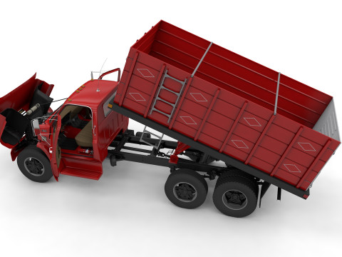 Chevy C70 1979 Grain Truck Modello 3D