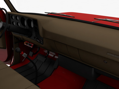 Chevy C70 1979 Grain Truck Modello 3D