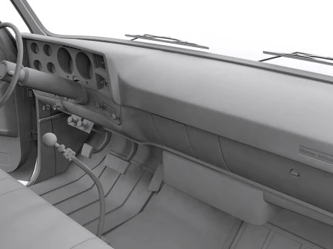 Chevy C70 1979 Grain Truck 3D Model