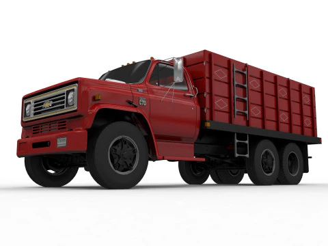 Chevy C70 1979 Grain Truck 3D Model