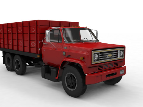 Chevy C70 1979 Grain Truck Modello 3D