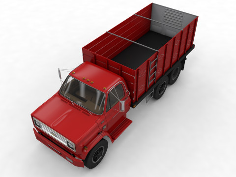 Chevy C70 1979 Grain Truck Modello 3D