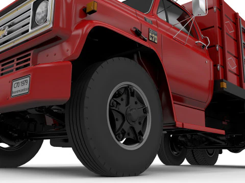 Chevy C70 1979 Grain Truck 3D Model