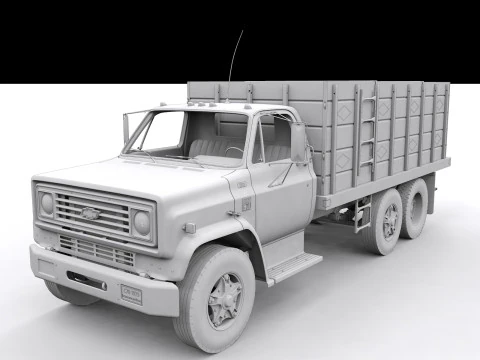 Chevy C70 1979 Grain Truck 3D Model