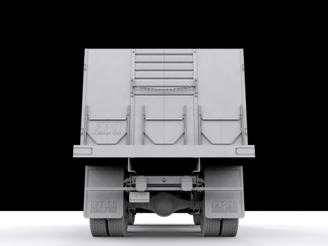 Chevy C70 1979 Grain Truck Modello 3D