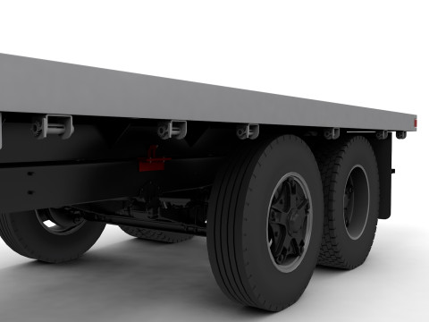 Chevy C70 1979 Flatbed Truck 3D Model
