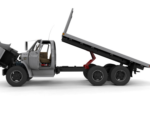 Chevy C70 1979 Flatbed Truck 3D Model