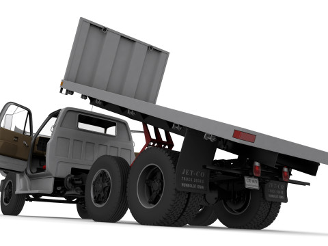 Chevy C70 1979 Flatbed Truck 3D Model
