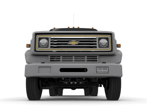 雪佛兰 C70 1979 平板卡车 3D 模型