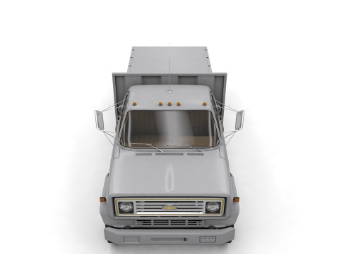 Chevy C70 1979 Flatbed Truck 3D Model