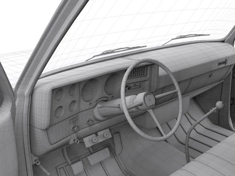 雪佛兰 C70 1979 平板卡车 3D 模型