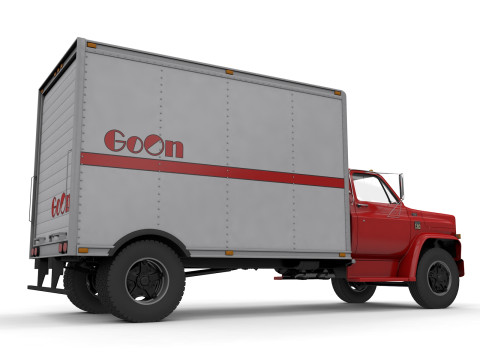 Chevy C60 1978 Box Truck Modello 3D