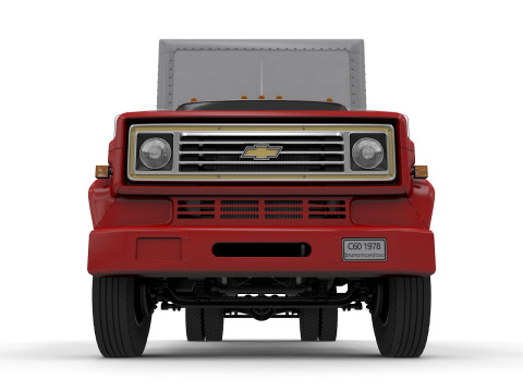 Chevy C60 1978 Box Truck Modello 3D