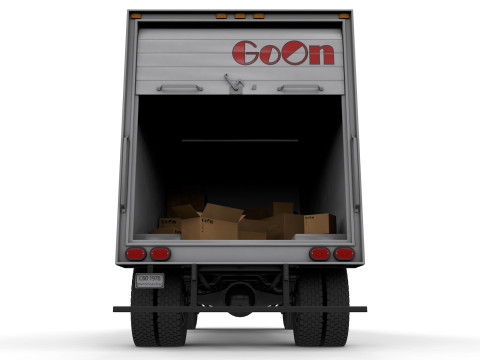 Chevy C60 1978 Box Truck Modello 3D