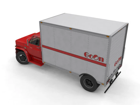 Chevy C60 1978 Box Truck 3D Model