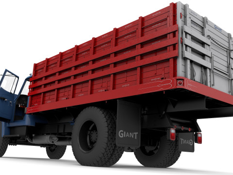 International Loadstar 1600 Giant Grain Truck 1974 Model 3D