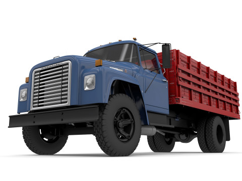 International Loadstar 1600 Giant Grain Truck 1974 Model 3D