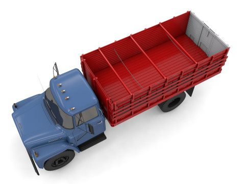 International Loadstar 1600 Giant Grain Truck 1974 Model 3D