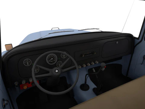 International Loadstar 1600 Giant Grain Truck 1974 3D Model