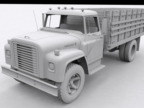 International Loadstar 1600 Giant Grain Truck 1974 Model 3D