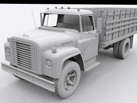 International Loadstar 1600 Giant Grain Truck 1974 3D Model