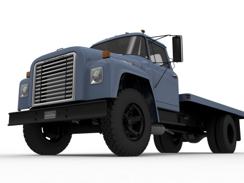 International Loadstar 1600 Flatbed Truck 1974 3Dモデル