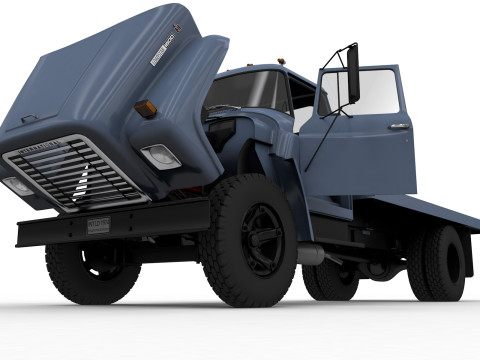 International Loadstar 1600 Flatbed Truck 1974 3Dモデル