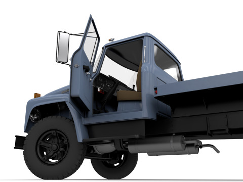 International Loadstar 1600 Flatbed Truck 1974 3Dモデル