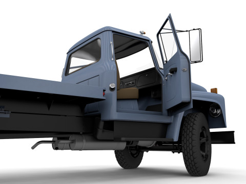 International Loadstar 1600 Flatbed Truck 1974 3Dモデル
