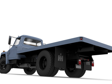 International Loadstar 1600 Flatbed Truck 1974 3Dモデル