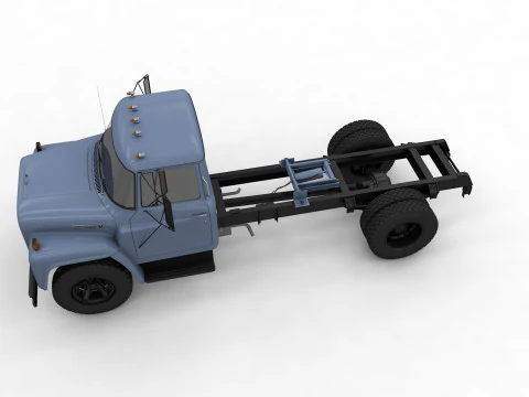 International Loadstar 1600 Flatbed Truck 1974 3D Model