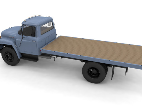 International Loadstar 1600 Flatbed Truck 1974 3Dモデル