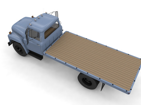 International Loadstar 1600 Flatbed Truck 1974 3Dモデル