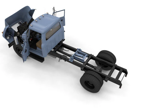 International Loadstar 1600 Flatbed Truck 1974 3D Model