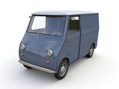 Goggomobil TL250 Transporter Van 1956 3D 모델