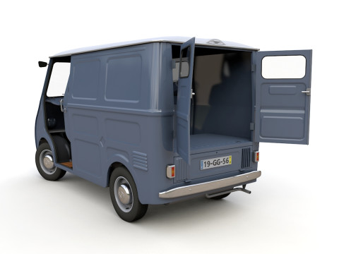 Goggomobil TL250 Transporter Van 1956 Modello 3D