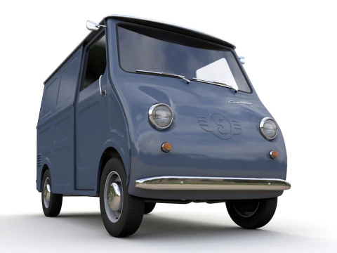 Goggomobil TL250 Fourgon Transporteur 1956 Modèle 3D