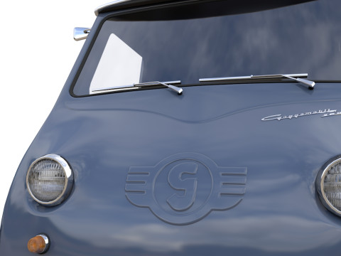 Goggomobil TL250 Transporter Van 1956 Modello 3D