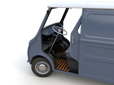 Goggomobil TL250 Transporter Van 1956 Modello 3D