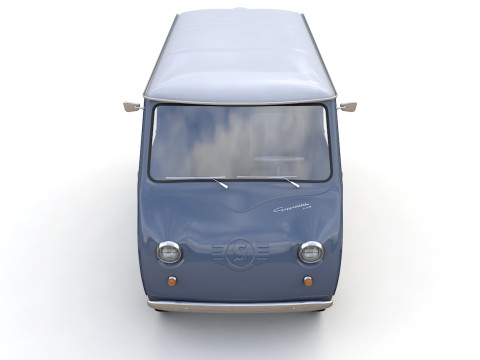 Goggomobil TL250 Transporter Van 1956 Modello 3D