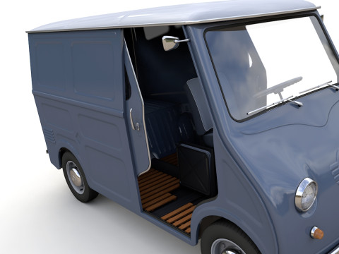 Goggomobil TL250 Transporter Van 1956 Modello 3D