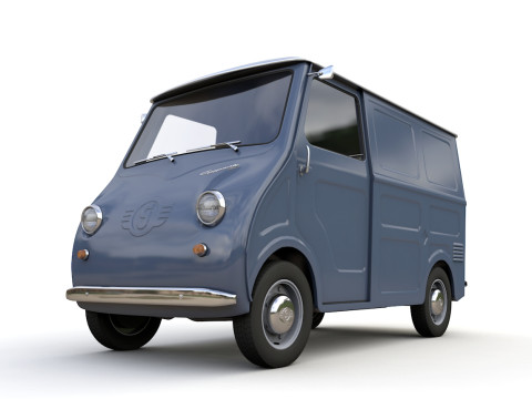 Goggomobil TL250 Transporter Van 1956 Modello 3D