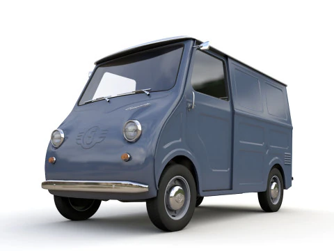 Goggomobil TL250 Fourgon Transporteur 1956 Modèle 3D