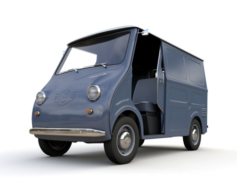 Goggomobil TL250 Transporter Van 1956 Modello 3D